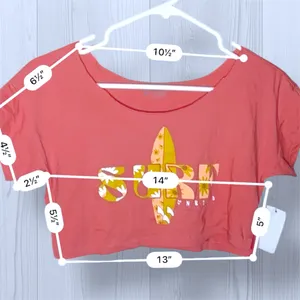 NWT ONEILL Women’s Cropped Summer Surf Tee thumbnail 6