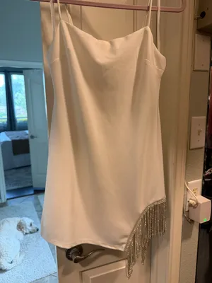 Selfie Leslie White Mini Dress thumbnail 2