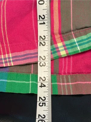Victoria's Secret Pink, Green & Purple Plaid Flannel Pajama Set size Small thumbnail 10