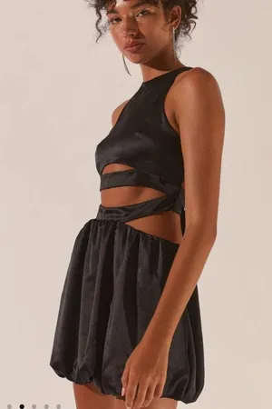 NWT PEPPERMAYO- Home With You Mini Dress - Raven size 16 thumbnail 3
