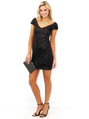 Lovers + Friends Bahama Mama in Black Sequin thumbnail 2