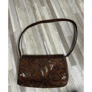 Relic Shoulder Bag Womens Brown Snakeskin Faux Leather thumbnail 4