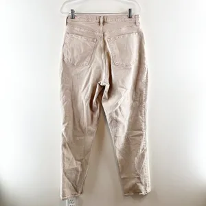 Abercrombie The 90's Straight Curve Love Ultra High Rise Jeans Tan Khaki 14 Long thumbnail 5