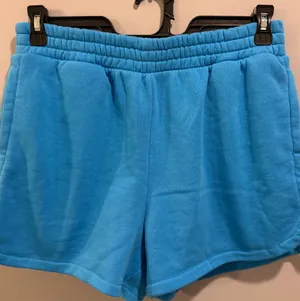 Zenana Elastic Waist Shorts Bright Blue thumbnail 1