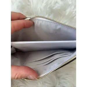 Kate spade Lucy Crinkle Patent Medium L-zip Wristlet white/cream clutch wristlet thumbnail 4