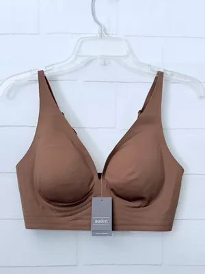 Auden Luxury Collection Unlined Longline Plunge Bralette Size Small NWT thumbnail 3