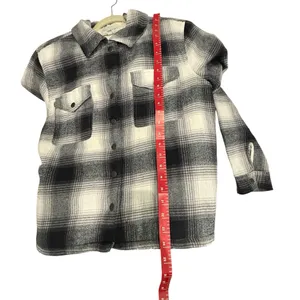 Lucky Brand jacket flannel shacket Cotton Fleece Lined Sweater Jacket size M thumbnail 10