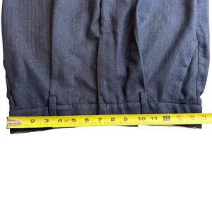 Reformation Size 6 Wide Leg Trouser Pants Charcoal Black Pinstripe Academia Work thumbnail 8