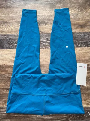 Lululemon Wunder Train High Rise 28” Hawaiian Blue Size 12 NWT thumbnail 1