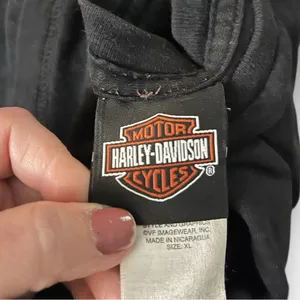 HARLEY DAVIDSON Women's Black Widow Long Sleeve T Shirt XL | GUC thumbnail 5