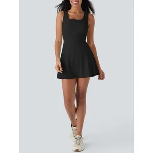 NWT Halara SoftlyZero Easy Peazy Active Dress Black Built-In Shorts Size XS NEW thumbnail 15