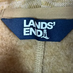 Lands‎ End Womens Tan Marled Fleece Cowl Neck Tulip Hem Tunic Sweater Small 6-8 thumbnail 4