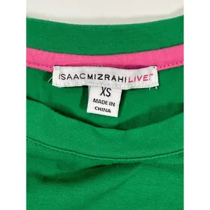 Isaac Mizrahi Live Kelly‎ Irish Green Short Sleeve T-Shirt Dress Size XS Spring thumbnail 3