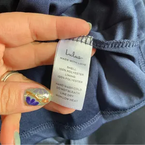 Lulus NWOT Broadway Show Navy Blue High-Low Gown thumbnail 10