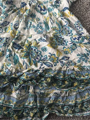 Angie Blue Print Summer Mini Dress thumbnail 4