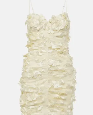 ROTATE Short Bridal Floral Appliqué Dress thumbnail 4