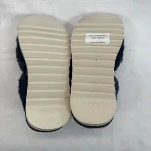 Koolaburra by UGG Fuzz-ee Sandals Adjustable‎ Insignia Blue Furry Size 5 thumbnail 7