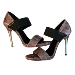 DKNY Iva Stiletto Sandals High Heels- Two Tone Garnet Size 9 thumbnail 3