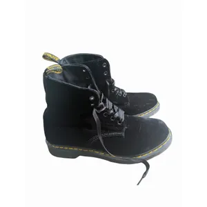 Dr. Martens Womens 1460 Pascal Velvet Black Boots Ribbon Laces Vegan 11 thumbnail 3