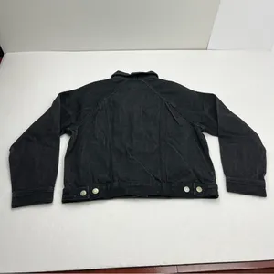 Madewell Oversized Jean‎ Jacket Womens XS Black Lunar Wash 100% Cotton M4230 NEW thumbnail 12
