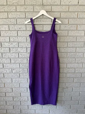 Beyond Yoga Spacedye Icon Midi Dress Size Small Purple thumbnail 6