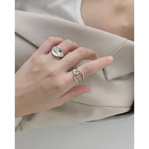 NEW Unisex Minimalist Knot‎ 925 Silver Ring, Adjustable thumbnail 9