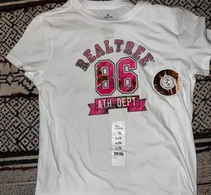 Realtree Gray and Pink Athletic T-Shirt thumbnail 1