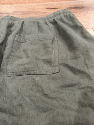 UNIVERSAL THREADS Boho Olive Green Casual Drawstring Lounge Shorts | Size Large thumbnail 4