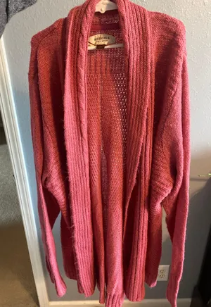 Sonoma Cozy Pink Cardigan thumbnail 1
