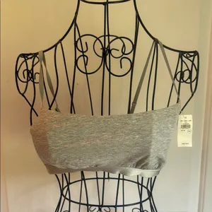 Aerie Bandeau grey bralette thumbnail 1