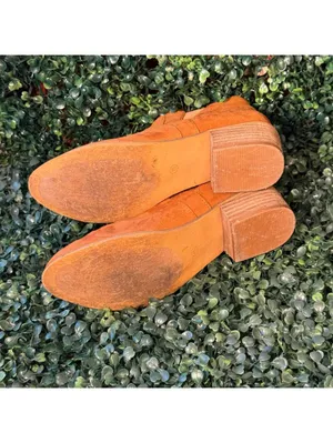 Corky's Crisp Boots in Cognac, size 10, Fall Cozy Booties Block Heel faux suede thumbnail 5