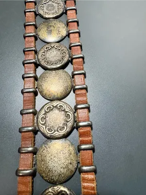 Vintage Western Leather Concho Belt thumbnail 7