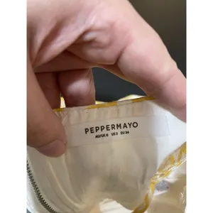 Peppermayo YELLOW AND WHITE MEADOW LOGO Bustier Top Size 2 thumbnail 8