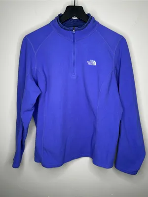 The North Face Purple Fleece Pullover Size XL thumbnail 1