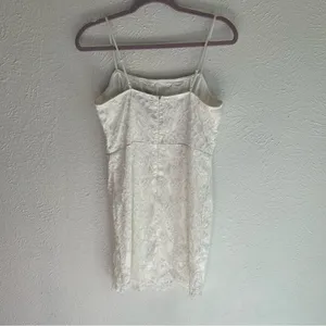 Lulu’s Romantic Fate White Lace Bodycon Mini Dress Sz Large thumbnail 6