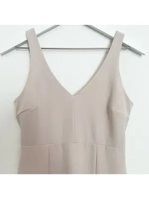 Show Me Your Mumu Morgan Dress‎ S Crepe V Neck Bridesmaid Maxi Gown Formal Small thumbnail 4