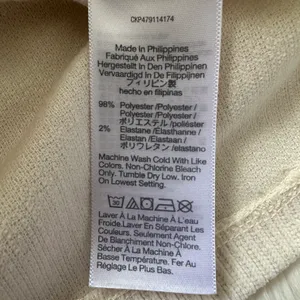 Madewell Top Striped Jacquard Funnelneck Long Sleeve Cream XS thumbnail 10