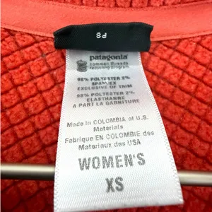 Patagonia R1 Quarter Zip Pullover Grid Fleece Red Women’s XS thumbnail 2