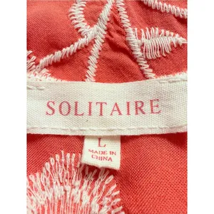 Solitaire Womens Boho Festival Embroidered Cardigan Top Size L Floral Cottage thumbnail 8