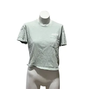 Madewell x Free & Easy Women's Crop T-Shirt Green Size S Graphic Back thumbnail 7