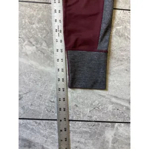Vuori Rise The Shine Leggings Womens XS Burgundy Grey Colorblock High Rise Pant thumbnail 6