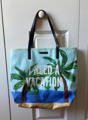 KATE SPADE I Need A Vacation Palm Tree Bon Shopper thumbnail 1