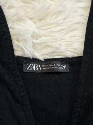 Zara Black Plunge V-Neck Spaghetti Strap Bodysuit thumbnail 2