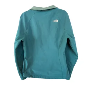 North Face Apex Thermal Teal Jacket Zip Up Outdoor Active Hiking Womens Large thumbnail 3