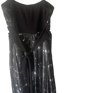 Rockin Town Y2k 2000s Size Small Sequin Whymsical‎ Feather Mini Going Out Dress thumbnail 6