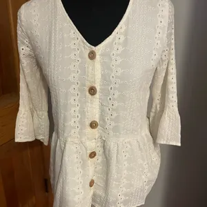 Matilda Jane Have A Good‎ Day Blouse Size S thumbnail 1