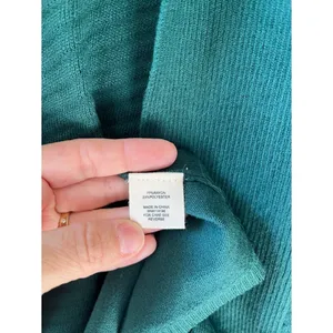 Dress Barn Retrology Sz M Green Stretch Open Cardigan Sweater Long Sleeves‎ thumbnail 6