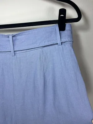 House of Harlow 1960 Wide Leg Pants Periwinkle Blue Belt Linen Resort Coastal 8 thumbnail 12