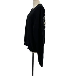 Good American Boyfriend Pullover Sweatshirt Leo Zodiac‎ Sign Black Size 3 Large thumbnail 7