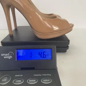 Saks 5th Avenue Patent Leather Platform Peep Toe Heels Tan‎ Nude Womens 10 thumbnail 12